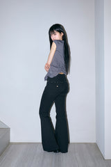 Iska stud bootcut pants
