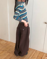Leuji Pocket Balloon-fit Cotton Long Pants