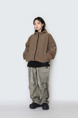 Monoon hooded windbreaker