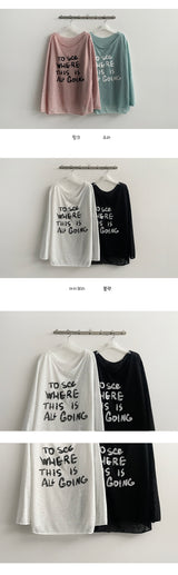 Lau Lettering Summer Knitwear (4 colors)