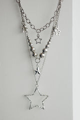 [3set] y2k star layerd necklace | 별 스타 레이어드 세트 목걸이