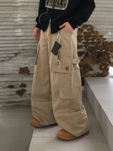 Grid Patch Work Cargo Pants 3C