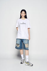 25SS ラウンディングシンボルロゴ半袖Tシャツ ホワイト