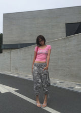 CAMO CAPRI PANTS (2color)