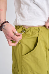 Stone nylon string cargo pants
