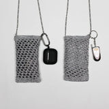 Silver Net Cross Mini Bag (2 Type)
