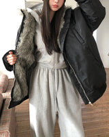 OUNCE Fur Shearling Down Jumper