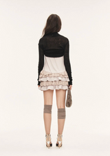 Angel shawl bolero - black