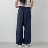 STITCH LOGO STRING JOGGER PANTS [NAVY]