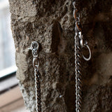 SVC-508 Antique Silver Handmade Keyring Pants Chain