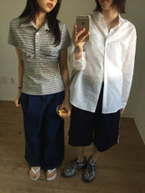 Stripe Cotton Shirt (2color)