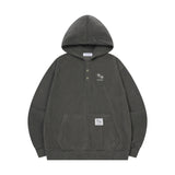 ラウル ボタンフードT ユニセックス (2COLOR)