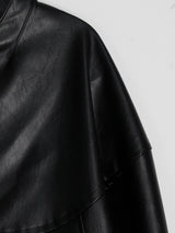 El Collarless Leather Jacket