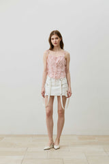 BELLA MINI SKIRT PANTS / WHITE
