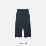 シーカーブジップナイロンパンツ(2color)