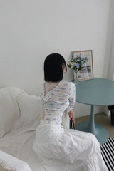 MINIT FLOWER RIBBON TOP
