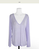 urbane 20% deep v loose fit top