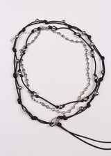 TIE ROPE NECKLACE SET