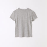 スリムレーベルハーフTシャツ グレー