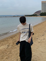 Okinawa ヴィンテージグラフィック半袖Tシャツ