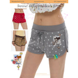 BETWEENAND Multicolor vibrant beach shorts, casual pants, polka-dot and leopard-print pants for women in summer