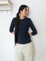 コンフィ 3/4スリーブT (NAVY)