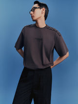 DVRK PRIVÉ SHOULDER MONOGRAM TEE V2- GREY