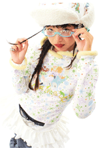 sillysis 可愛いイラスト付き帽子付きフリース薄手プルオーバースウェットシャツ新作長袖Tシャツ