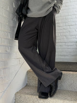 Mock wide slacks