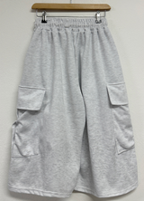 FORMAL BASIC CARGO WIDE BERMUDA 🤎🩶🖤🤍4COLOR