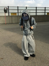 Nod Keyring Pintuck Wide Sweatpants 5C