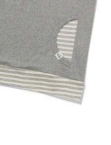 ストライプ フリル オフショルダー(GREY)