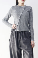 Use Unbalanced Layered Cardigan