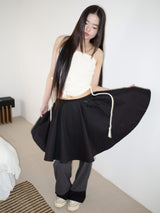 BRAID TIE SKIRT & TOP (CREAM)