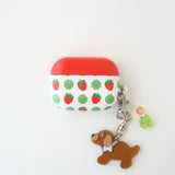 AirPods case - ストロベリーパターン