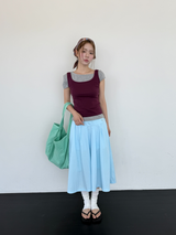 pastel canvas washing bag