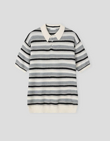 [S/S]インコネクトストライプカラハーフニット(3color)