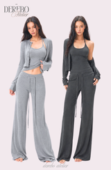 ロエナ パッド スリーブレス フレア トレーニング セットアップ(pants long)