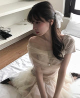 [ pure guest look 💍 ] ニーフシャアシンメトリカルワンショルダートップ
