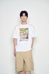 25SS シーサイドリゾートオパンチュウサギ半袖Tシャツ ホワイト