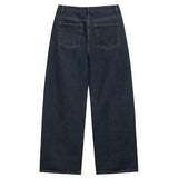 Basic denim pants (dark blue)