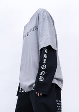 BBD クラッシュドフェイスピグメントTシャツ (Gray)