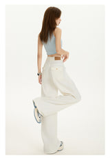 Lyocell ルーズフィットワイドデニムパンツ