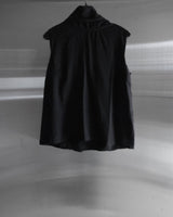 Raven Scarf Blouse Two-Piece Set