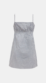 Moment Gingham Bustier Dress