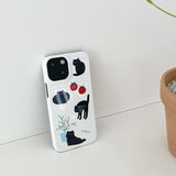 mew cat glossy hard case