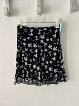 Sheer Floral Midi Skirt (2sizes)