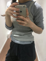 リペンポイントスリーブレストップス (7color)