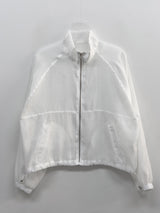 Organza Raglan See-through Blouson Jumper