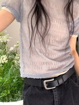 SHEER PUFF BLOUSE (4C)